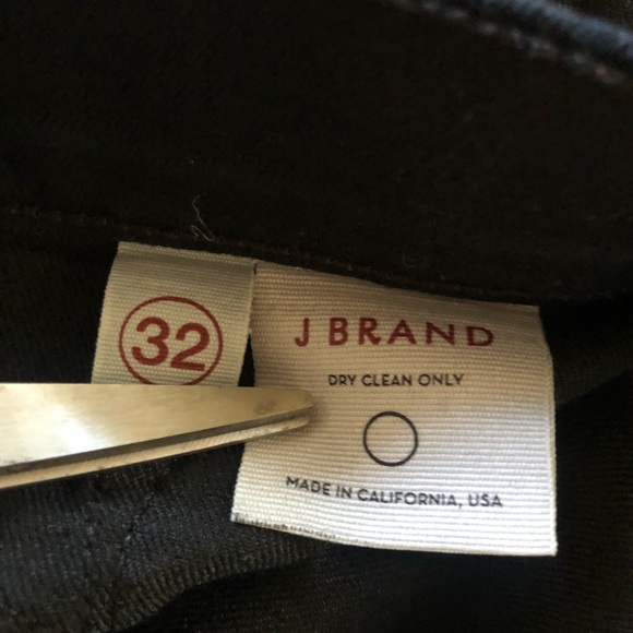 J Brand Black Shimmer Cropped Jeans Womens Plus Size 32 - Picture 8 of 8